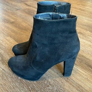 Black heels. Small signs of wear